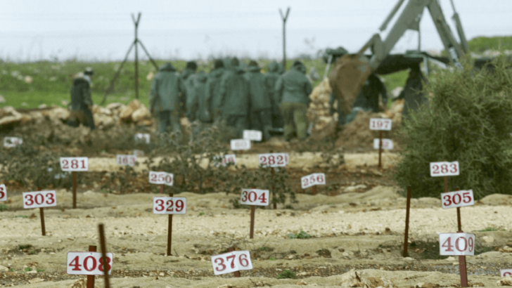 Israel continues burying Palestinian bodies in cemeteries of numbers