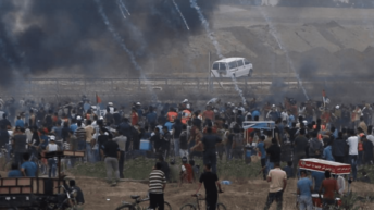 Palestinian killed, 167 wounded in final “March of Return” Gaza protest