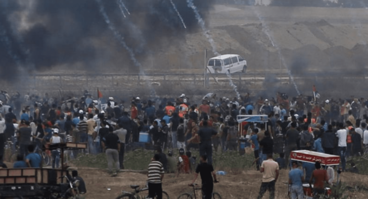 Palestinian killed, 167 wounded in final “March of Return” Gaza protest