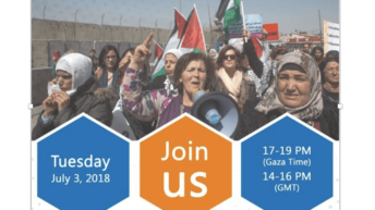 Palestinian women in Gaza call for solidarity as they march to break the siege on July 3