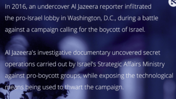 Censored Al Jazeera documentary uncovers ‘rotting foundation’ of U.S. Israel lobby