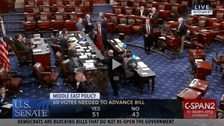 Senate Republicans fail third time to advance pro-Israel bill S.1