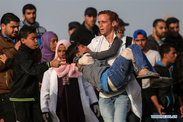 Israeli forces injure 110 civilians in Gaza, including 37 children