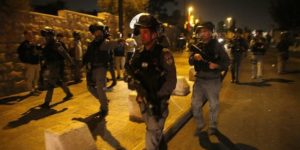 2017 Israeli night patrol in East Jerusalem