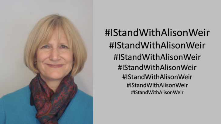 #IStandWithAlisonWeir is trending as the Twittersphere supports justice and free speech