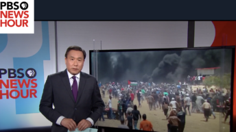 PBS adds pro-Israel headline to its own report on Israeli attacks in Gaza