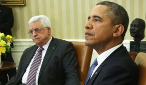 Mahmoud Abbas visits the White House in March 2014