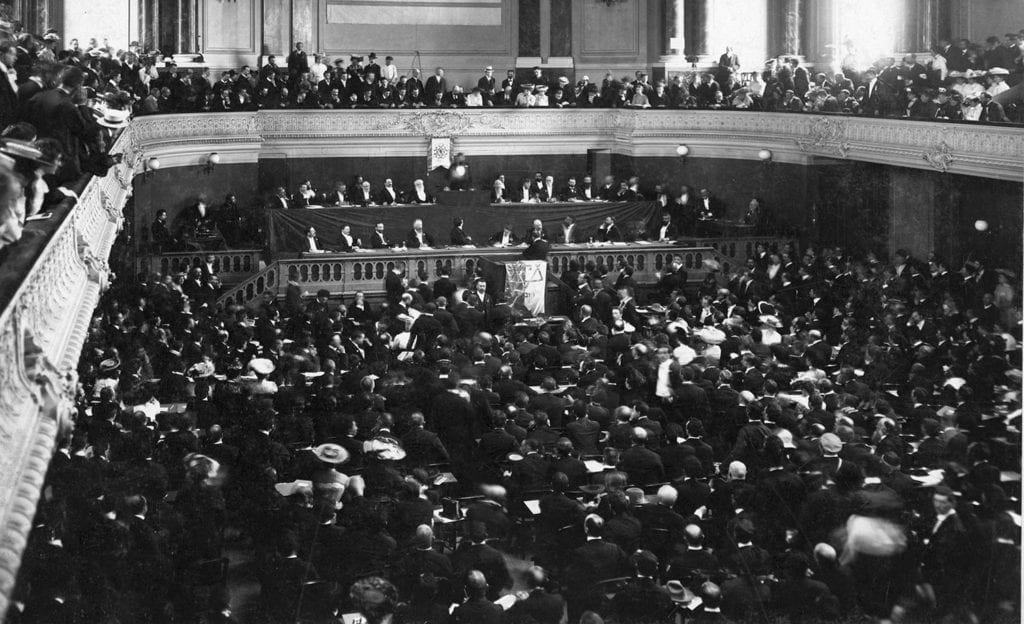 The First Zionist Congress, held in Basel, Switzerland in 1897