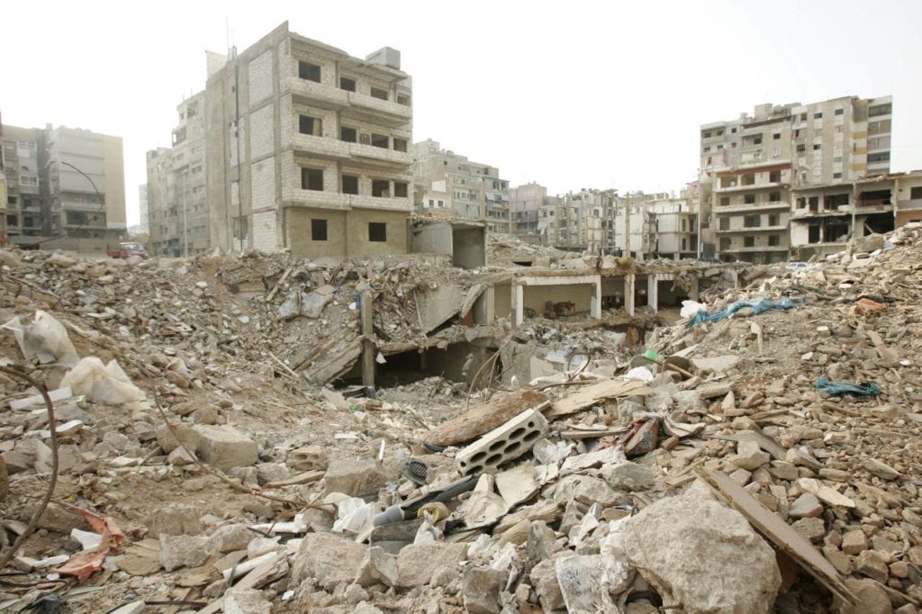 Beirut, Lebanon after Israeli assault, 2006 (Ha’aretz)