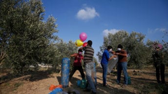 Balloons: A rudimentary weapon of Palestinian desperation