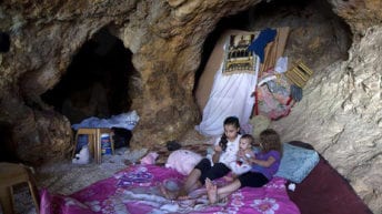 When Israel demolishes Palestinians’ homes, they live in caves