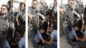 Biking while Palestinian: Israeli police run over child for flying Palestinian flag on his bicycle