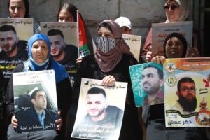 palestinian protest in support of hunger strikers