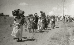 Tantura residents flee their village, May 1948.