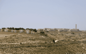 The illegal settlement of Ma’aleh Amos.