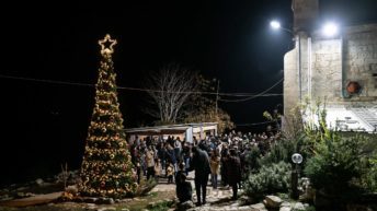 A Christmas Tree Brings Life to a Destroyed Palestinian Village