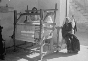 RAMALLAH - Arab Women's Union of Ramallah. Weaving & spinning (1934-39)
