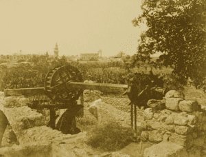 RAMLAH - Late 19th, early 20th c. 13 - Water apparatus near the city, circa 1890s