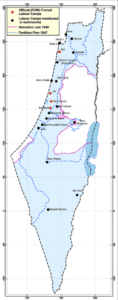 Forced Labour Camps Atlas. (Source: Salman Abu Sitta, Palestine Land Society)