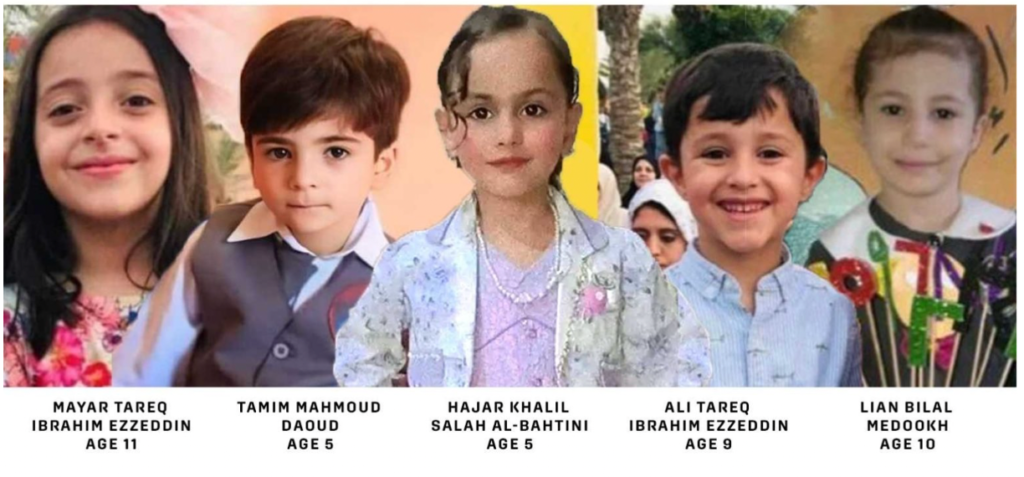 Some of the Palestinian children killed by Israel's attacks on Gaza in May 2023. More information at https://israelpalestinetimeline.org/.