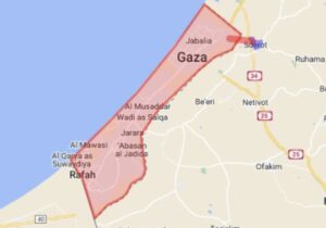 Rafah is less than 6 miles from Khan Younis, and sits on the border with Egypt.