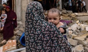 Pregnant women and their unborn children in Gaza are among those in danger from Israel’s bombardment and siege. Thousands of expectant mothers have no medical care and don’t know where they will give birth.