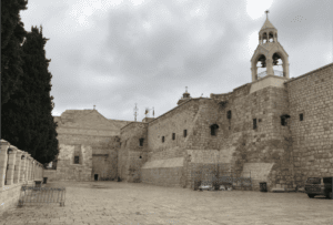 The Nativity Church in Bethlehem, where Jesus Christ was born, is empty of tourists.