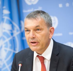 Philippe Lazzarini is a Swiss-Italian who has been serving as Commissioner-General of the United Nations Relief and Works Agency for Palestine Refugees in the Near East since 2020