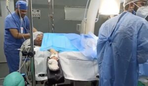Al Jazeera correspondent Ismail Abu Omar and photojournalist Ahmad Matar were taken to the European Gaza Hospital.