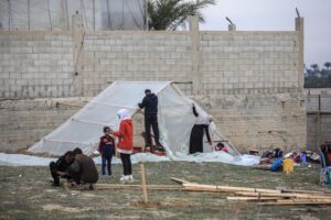 A displaced man, Nael Abu Dayya, said he decided to flee Rafah with his family because the school they were sheltering in came under attack.