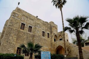 Qasr al-Basha (Pasha Palace), the 13th century historic building located in the old quarter of Gaza City.