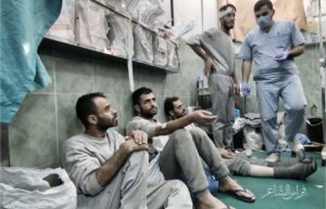 Palestinian prisoners were brought to Abu Youssef Al-Najjar Hospital in Rafah in south of Gaza as a result of the torture inflicted upon them during detention by Israeli forces in inhumane conditions