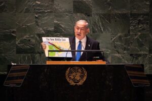 Prime Minister Benjamin Netanyahu of Israel, speaking at the United Nations General Assembly in New York last month, said Saturday that Israel is “at war” with Hamas.