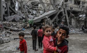 Over 14,000 Palestinian children in Gaza are known dead; the number is likely much higher, as an estimated 7,000 bodies lie buried beneath the rubble.