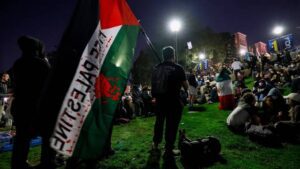 In early May, police arrested around 200 protesters from the anti-war encampment at UCLA, with the campus police restricting access to the area, and police helicopters hovering overhead.