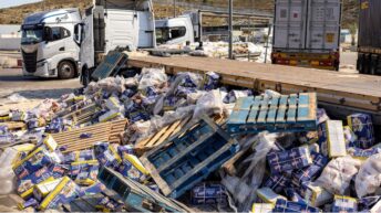 Israeli settlers destroy truckloads of aid, as Israeli forces watch, Gazans starve – Day 220