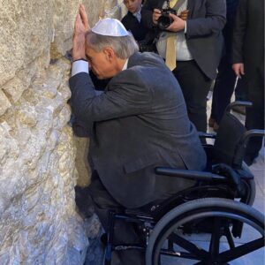 Gov. Abbott "prayed at the Western Wall in Jerusalem that God will continue to bless Israel and that God continue to strengthen the bond between Texas and Israel," Jan. 2020