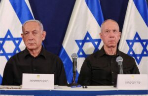 Israeli prime minister Benjamin Netanyahu and defense minister Yoav Gallant