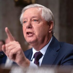 Sen. Lindsey Graham, R-South Carolina, speaks during the Senate Judiciary Committee's hearing on online child safety on Capitol Hill, Jan. 31, 2024, in Washington.