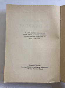 page from À Jérusalem un drapeau flottait sur la ligne de feu / In Jerusalem a flag flew on the line of fire By Jacques de Reynier