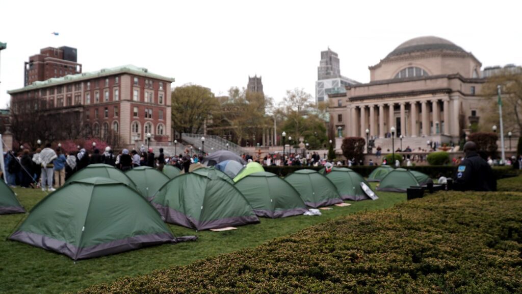 Columbia University's encampment began on 17 April 2024