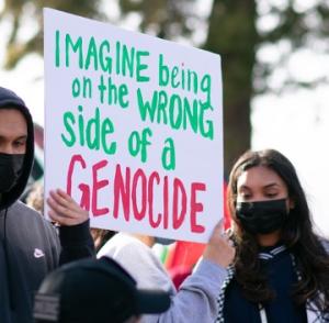What would you do to help end a genocide?