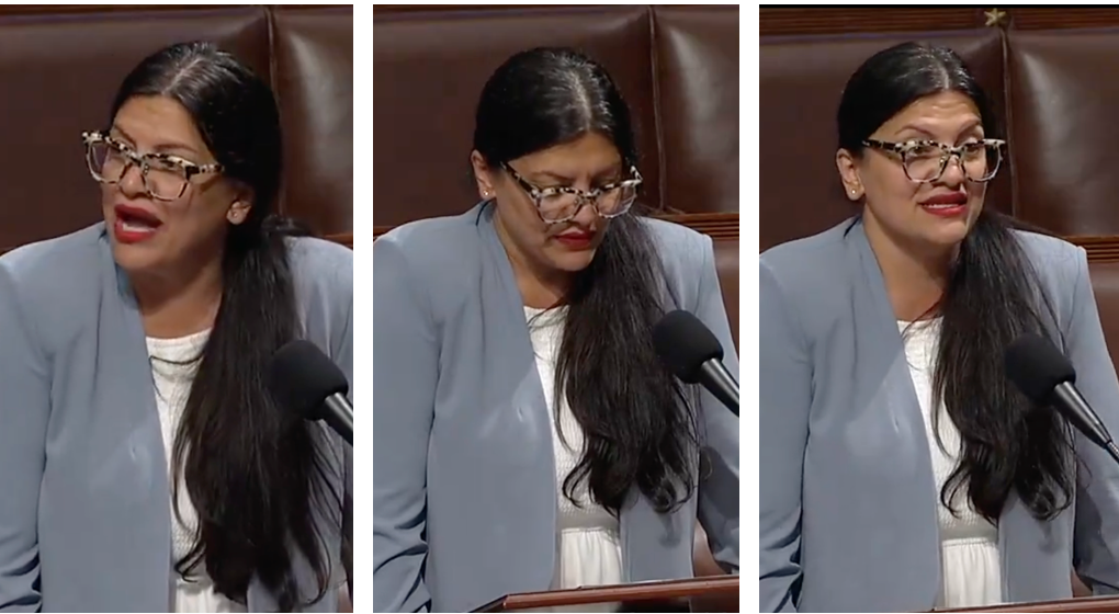 Rashida Tlaib, speaking before the House on June 27: "It’s disgusting that my colleagues would support legislation to prohibit U.S. officials from even citing the Palestinian death toll. They want to erase the Palestinians who are living, and now they are trying to erase the Palestinians who are dead. This is genocide denial."