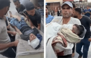 There has been an Israeli attack on a school housing displaced Palestinians. It happened in the town of Abasan, east of Khan Younis in southern Gaza. At least 20 Palestinians have been killed, many of them children, many bodies blown apart.