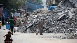 “We are seeing mounting evidence that the Israeli authorities may be committing the war crime of forced displacement by turning neighborhoods into rubble and destroying or damaging the majority of homes and basic infrastructure in Gaza, making large parts of the Strip unliveable for years to come" ~ Nadia Hardman, the Refugee and Migrant Rights Researcher at Human Rights Watch