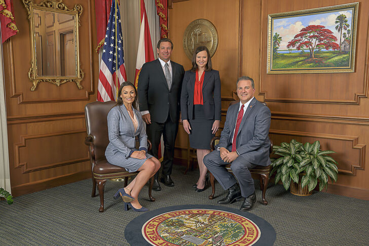 Florida Commissioner of Agriculture Nikki Fried, Governor Ron DeSantis, Attorney General Ashley Moody, Chief Financial Officer Jimmy Patronis — February 28, 2019