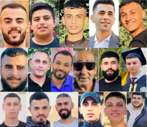 Some of the recent victims of Israel’s massive incursion in the West Bank