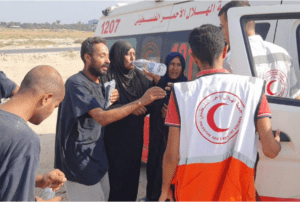 The Israeli army has released at least six more Palestinian detainees, including two women, all displaying signs of ill-treatment. (Photo: via PRCS)