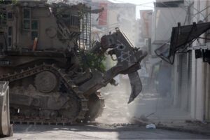 Israeli forces bulldoze Jenin in the occupied West Bank [Issam Rimawi/Anadolu Agency]