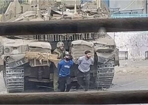 According to EuroMed Human Rights Monitor, the Israeli army’s use of Palestinian civilians as human shields has been documented on a large scale